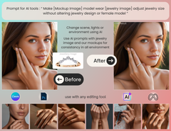 Pack of 24+ Ring Mockup to Visualize your Rings on High-Resolution Women’s Hand with sharp and realistic skin textures for Brand Visuals