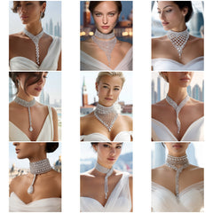 NK_005 : Creative Concept, 1000+ Necklace Design Collection  – Geometric Clusters, Layered Chains, Choker Necklaces
