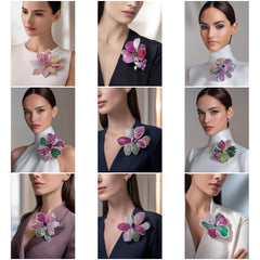 BC_001 : Creative Concept, 500+ Brooches,Designer Diamond Brooch – Classic Wedding & Party Wear Jewelry