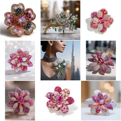 BC_001 : Creative Concept, 500+ Brooches,Designer Diamond Brooch – Classic Wedding & Party Wear Jewelry