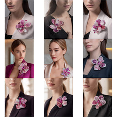 BC_002 : Creative Concept, 900+  Brooches ,Luxury Gemstone Brooch – Designer Floral Pin for Women