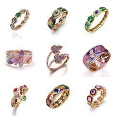 BG_003 : Designer Creative Concept of 500+ Banglas, includes Gemstones, Modern shapes, Diamond collections.