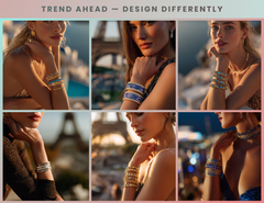 BG_004 : Creative Concept, 550+ Bangles, Luxury Floral Gemstone Bangles – High-End Diamond Cut Ruby & Emerald Cuff Bangles Designer Statement Bangle