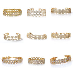 BR_001 : Creative Concept, 600+ Bracelet, Elegant Diamond Cuff – Bridal & Cocktail Jewelry Bracelet