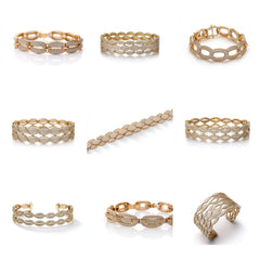 BR_001 : Creative Concept, 600+ Bracelet, Elegant Diamond Cuff – Bridal & Cocktail Jewelry Bracelet