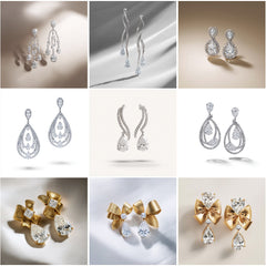 ER_001 : Creative Concept, 700+ Earring,Solitaire Diamond Earrings – Classic Luxury Jewelry Design