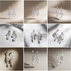 ER_001 : Creative Concept, 700+ Earring,Solitaire Diamond Earrings – Classic Luxury Jewelry Design