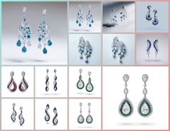 ER_003 : Creative Concept, 1200+ Earring, Colored Diamond & Gemstone Earrings – Luxury Multi-Gem Jewelry Designs