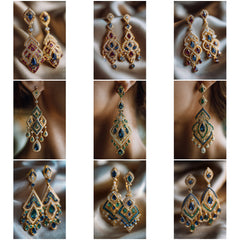 ER_004 : Creative Concept, 700+ Earring, Wedding Earrings Collection – Elegant Bridal & Luxury Jewelry Designs