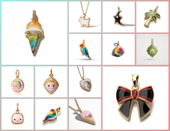 KJ_001 : Creative Concept, 800+ Kids Jewelry Pendant Collection – Rainbow Unicorns & Polka-Dot Mushrooms: A Magical Collection of Enamel Kids' Charm Pendants