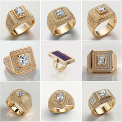 MR_001 : Creative Concept, 350+ Men’s Gemstone & Solitaire Diamond Ring – Luxury Designer Jewelry
