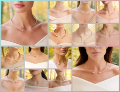 NK_009 : Creative Concept, 800+ Neacklace Jewelry Collection, Serpentine Coils & Arrowhead Drops: A Whispered Collection of Ethereal Diamond Forest Choker Designs