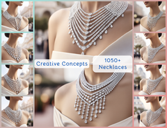 NK_010 : Creative Concept, 1100+ Neacklace Jewelry Collection, Fringe Cascades & Layered Strands: A Riviera Glow of Diamond Necklace Designs