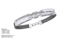 BR90242- Jewelry CAD Design -Bracelets, Gents Bracelets, Leather Bracelets