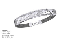 BR90245- Jewelry CAD Design -Bracelets, Gents Bracelets, Leather Bracelets