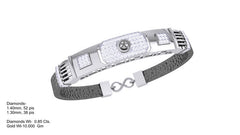 BR90247- Jewelry CAD Design -Bracelets, Gents Bracelets, Leather Bracelets