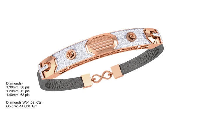 BR90251- Jewelry CAD Design -Bracelets, Gents Bracelets, Leather Bracelets