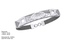 BR90257- Jewelry CAD Design -Bracelets, Gents Bracelets, Leather Bracelets