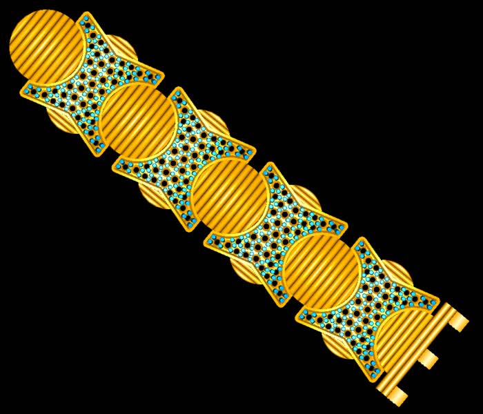 BR90385- Jewelry CAD Design -Bracelets, Gents Bracelets, Loose Bracelet