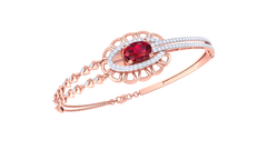 BR90137- Jewelry CAD Design -Bracelets, Half Chain Bracelets, Loose Bracelet, Color Stone Collection