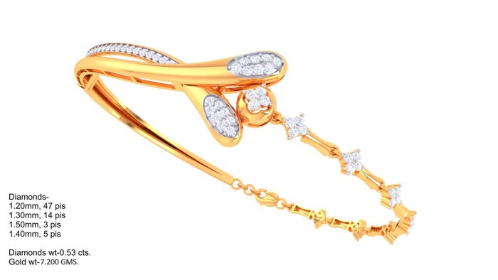 BR90108- Jewelry CAD Design -Bracelets, Half Chain Bracelets, Loose Bracelet, Light Weight Collection