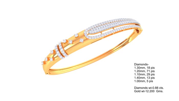 BR90125- Jewelry CAD Design -Bracelets, Oval Bangles