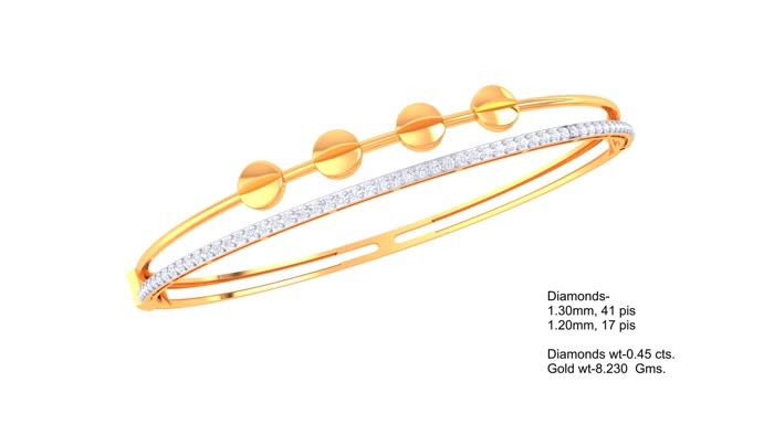 BR90101- Jewelry CAD Design -Bracelets, Oval Bangles, Light Weight Collection