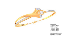 BR90115- Jewelry CAD Design -Bracelets, Oval Bangles, Light Weight Collection