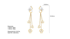 ER90079- Jewelry CAD Design -Earrings, Chain Earrings, Drop Earrings, Light Weight Collection
