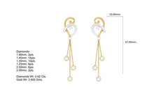 ER90080- Jewelry CAD Design -Earrings, Chain Earrings, Drop Earrings, Light Weight Collection