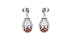 ER90611- Jewelry CAD Design -Earrings, Drop Earrings, Enamel Collection, Pearl Collection