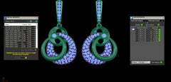 ER90876- Jewelry CAD Design -Earrings, Drop Earrings