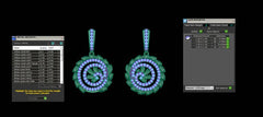 ER90891- Jewelry CAD Design -Earrings, Drop Earrings