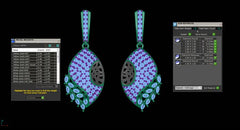 ER90892- Jewelry CAD Design -Earrings, Drop Earrings, Fancy Collection, Light Weight Collection