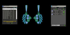 ER90425- Jewelry CAD Design -Earrings, Drop Earrings, Fancy Diamond Collection, Light Weight Collection