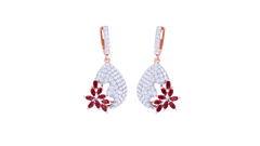 ER90442- Jewelry CAD Design -Earrings, Drop Earrings, Fancy Diamond Collection, Light Weight Collection