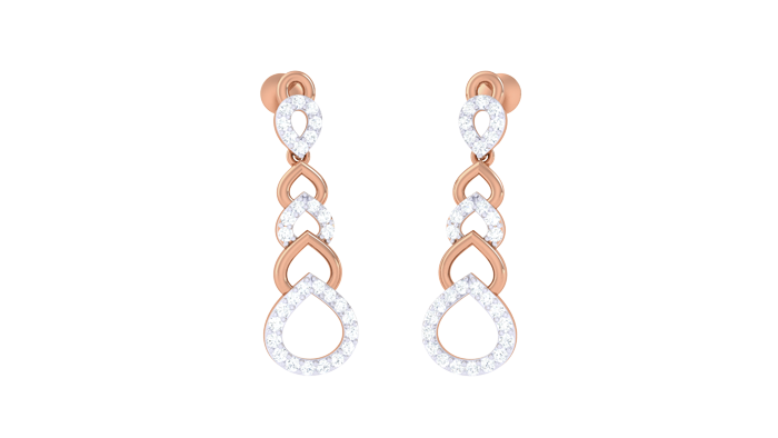 ER90078- Jewelry CAD Design -Earrings, Drop Earrings, Light Weight Collection