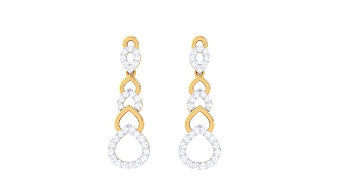 ER90078- Jewelry CAD Design -Earrings, Drop Earrings, Light Weight Collection