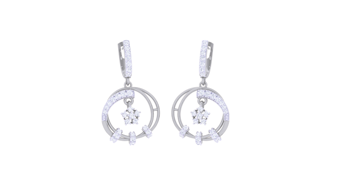 ER90337- Jewelry CAD Design -Earrings, Drop Earrings, Light Weight Collection
