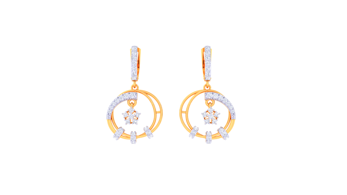 ER90337- Jewelry CAD Design -Earrings, Drop Earrings, Light Weight Collection