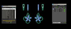 ER90351- Jewelry CAD Design -Earrings, Drop Earrings, Light Weight Collection
