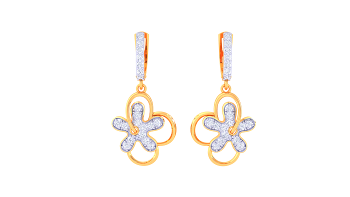 ER90351- Jewelry CAD Design -Earrings, Drop Earrings, Light Weight Collection
