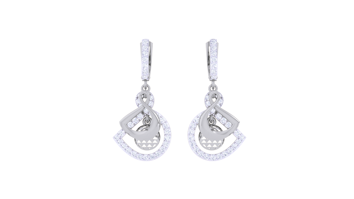 ER90355- Jewelry CAD Design -Earrings, Drop Earrings, Light Weight Collection