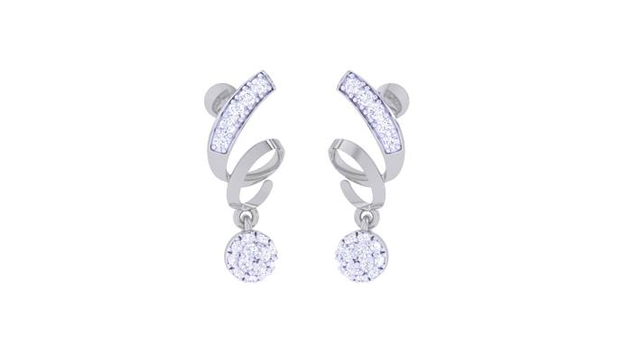 ER90356- Jewelry CAD Design -Earrings, Drop Earrings, Light Weight Collection