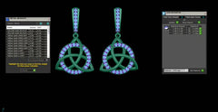 ER90367- Jewelry CAD Design -Earrings, Drop Earrings, Light Weight Collection