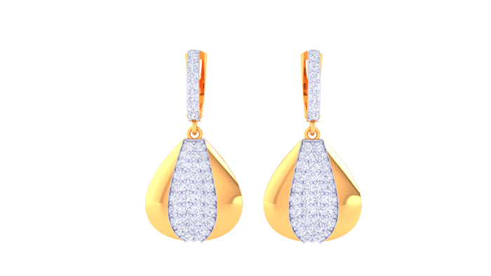 ER90370- Jewelry CAD Design -Earrings, Drop Earrings, Light Weight Collection