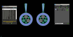 ER90376- Jewelry CAD Design -Earrings, Drop Earrings, Light Weight Collection