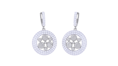 ER90376- Jewelry CAD Design -Earrings, Drop Earrings, Light Weight Collection