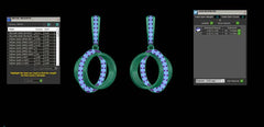 ER90384- Jewelry CAD Design -Earrings, Drop Earrings, Light Weight Collection