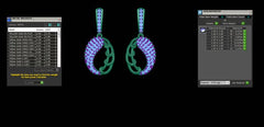 ER90388- Jewelry CAD Design -Earrings, Drop Earrings, Light Weight Collection